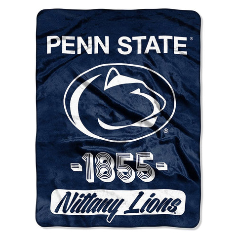 Penn State Nittany Lions NCAA Micro Raschel Blanket (Varsity Series) (48x60)