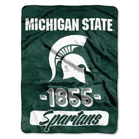 Michigan State Spartans NCAA Micro Raschel Blanket (Varsity Series) (48x60)