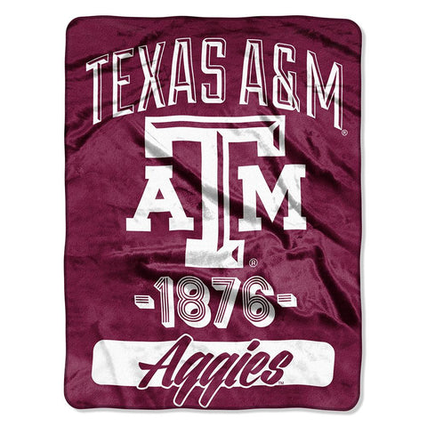 Texas A&M Aggies NCAA Micro Raschel Blanket (Varsity Series) (48x60)