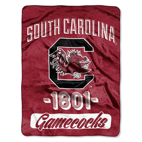 South Carolina Gamecocks NCAA Micro Raschel Blanket (Varsity Series) (48x60)