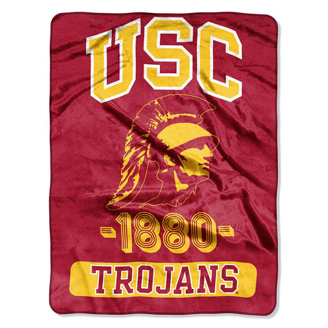 USC Trojans NCAA Micro Raschel Blanket (Varsity Series) (48x60)