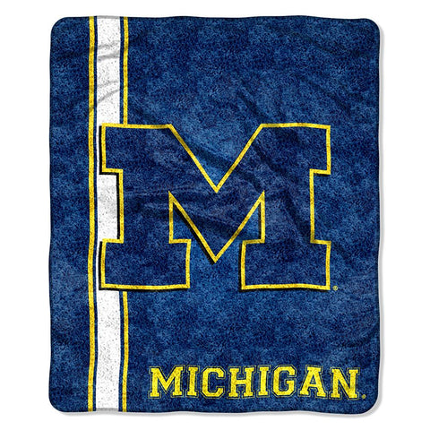 Michigan Wolverines NCAA Sherpa Throw (Jersey Series) (50in x 60in)