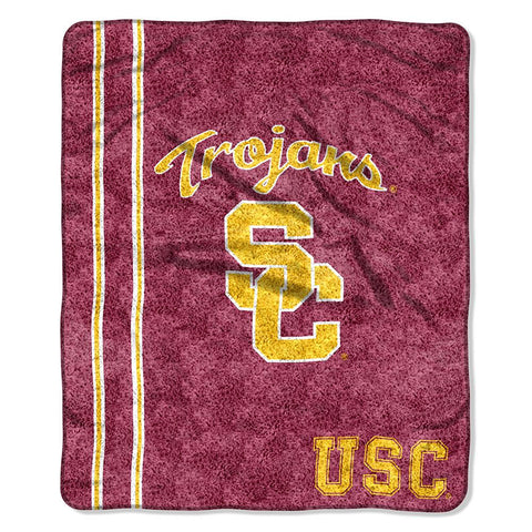 USC Trojans NCAA Sherpa Throw (Jersey Series) (50in x 60in)