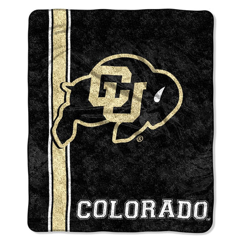 Colorado Golden Buffaloes NCAA Sherpa Throw (Jersey Series) (50in x 60in)