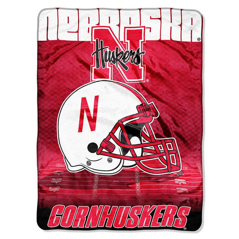 Nebraska Cornhuskers NCAA Micro Raschel Blanket (Overtime Series) (80x60)