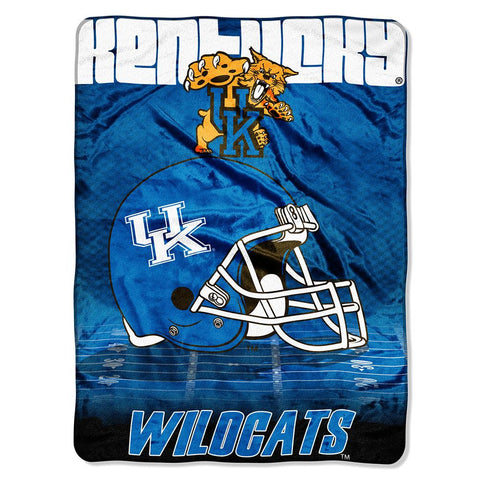 Kentucky Wildcats NCAA Micro Raschel Blanket (Overtime Series) (80x60)