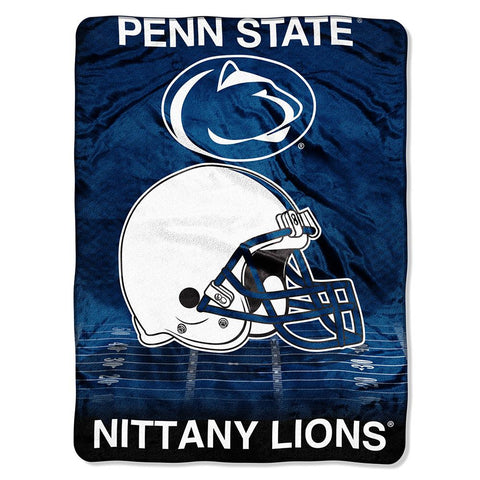 Penn State Nittany Lions NCAA Micro Raschel Blanket (Overtime Series) (80x60)