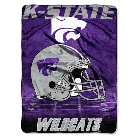 Kansas State Wildcats NCAA Micro Raschel Blanket (Overtime Series) (80x60)