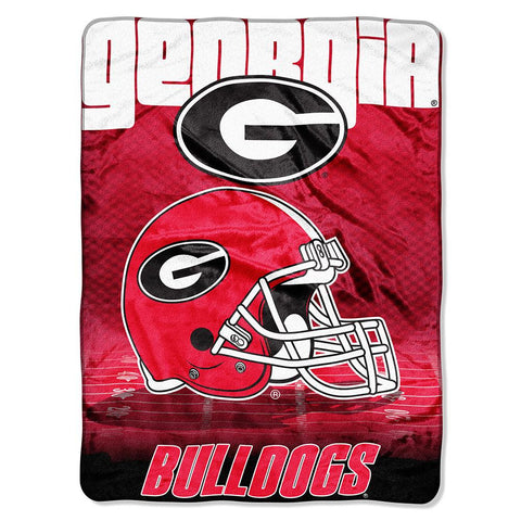 Georgia Bulldogs NCAA Micro Raschel Blanket (Overtime Series) (80x60)
