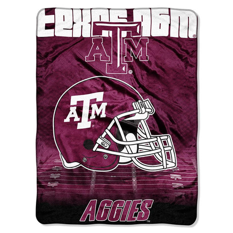 Texas A&M Aggies NCAA Micro Raschel Blanket (Overtime Series) (80x60)