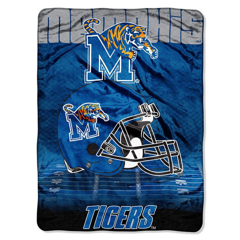 Memphis Tigers NCAA Micro Raschel Blanket (Overtime Series) (80x60)