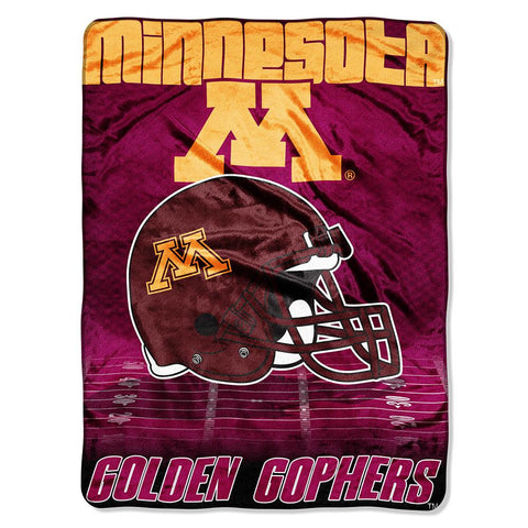 Minnesota Golden Gophers NCAA Micro Raschel Blanket (Overtime Series) (80x60)