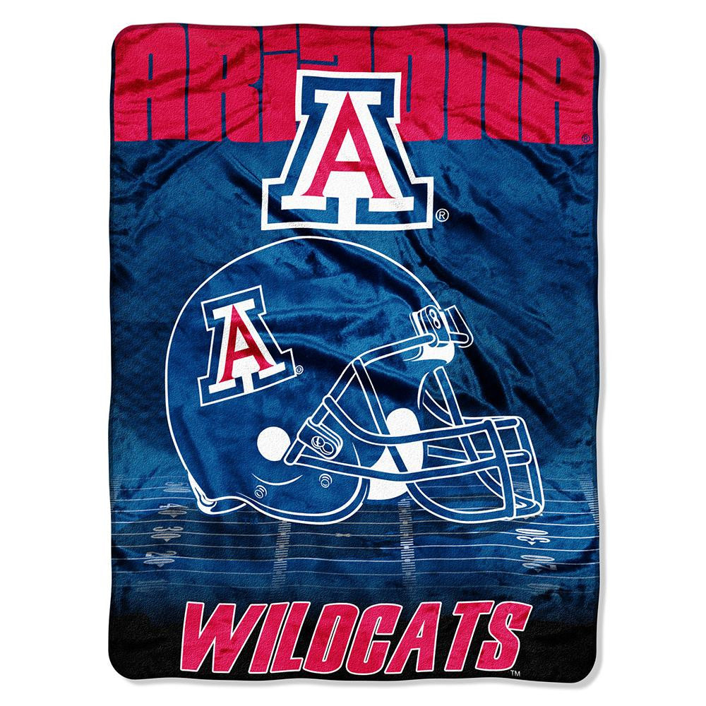 Arizona Wildcats NCAA Micro Raschel Blanket (Overtime Series) (80x60)