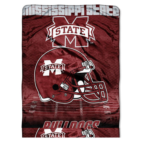 Mississippi State Bulldogs NCAA Micro Raschel Blanket (Overtime Series) (80x60)