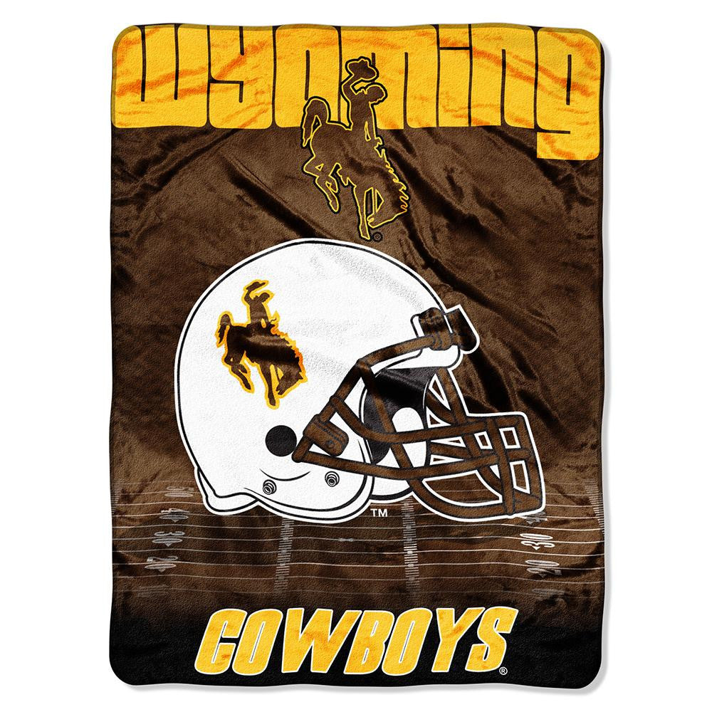 Wyoming Cowboys NCAA Micro Raschel Blanket (Overtime Series) (80x60)