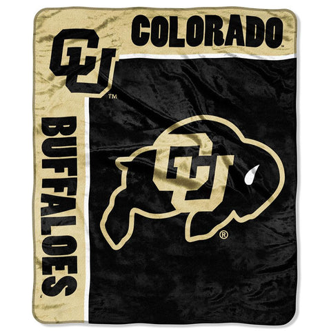 Colorado Golden Buffaloes NCAA Royal Plush Raschel Blanket (School Spirit Series) (50in x 60in)