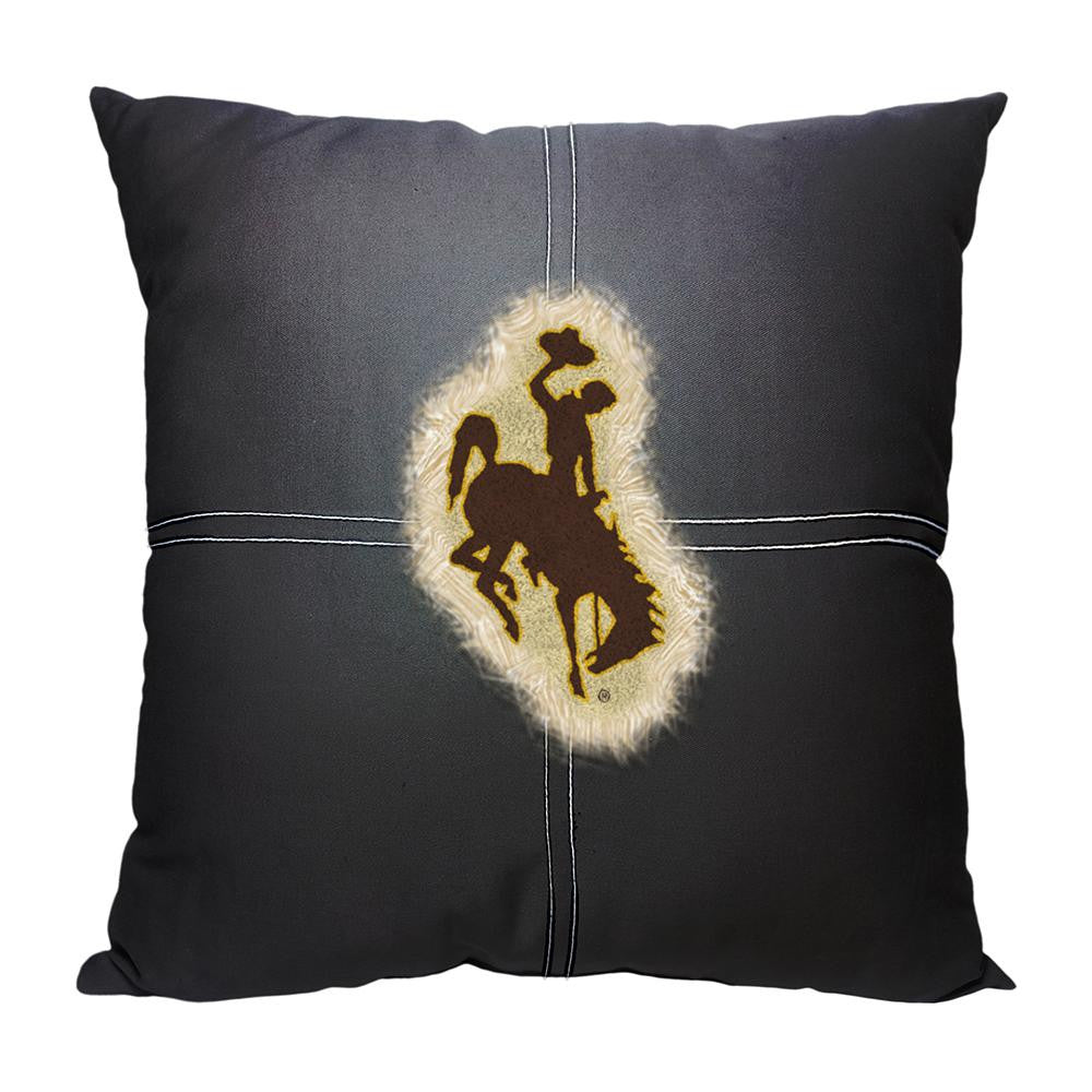 Wyoming Cowboys NCAA Team Letterman Pillow (18x18)