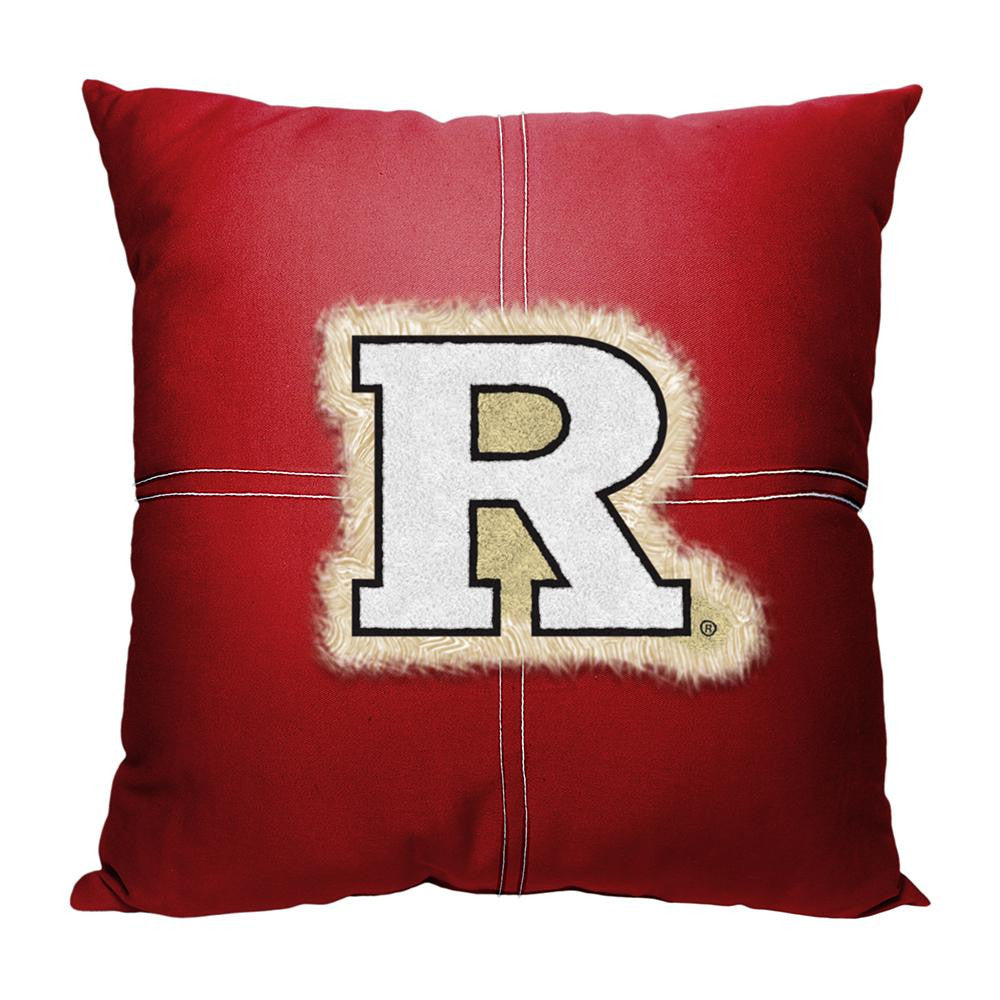 Rutgers Scarlet Knights NCAA Team Letterman Pillow (18x18)