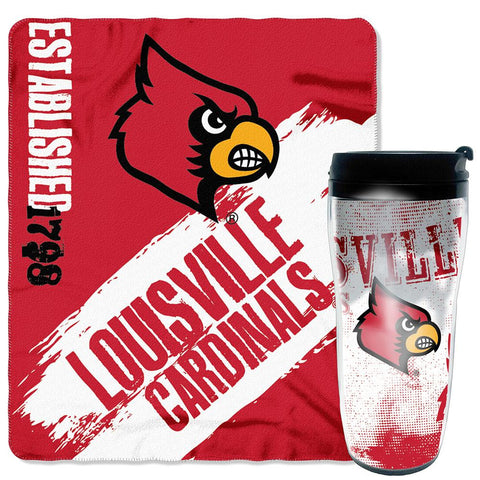 Louisville Cardinals NCAA Mug 'N Snug Set