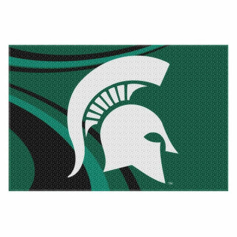 Michigan State Spartans NCAA Tufted Rug (Cosmic Series) (59x39)