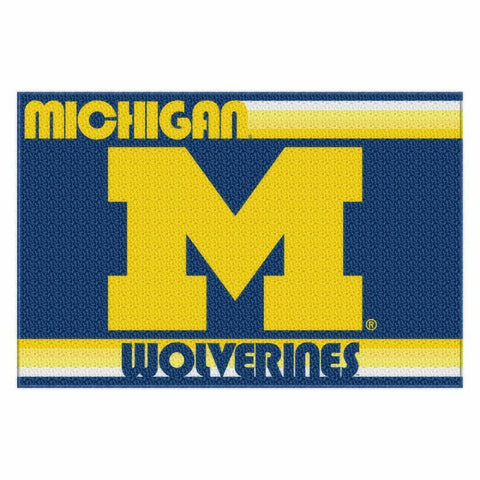 Michigan Wolverines NCAA Tufted Rug (Old Glory Series) (59x39)