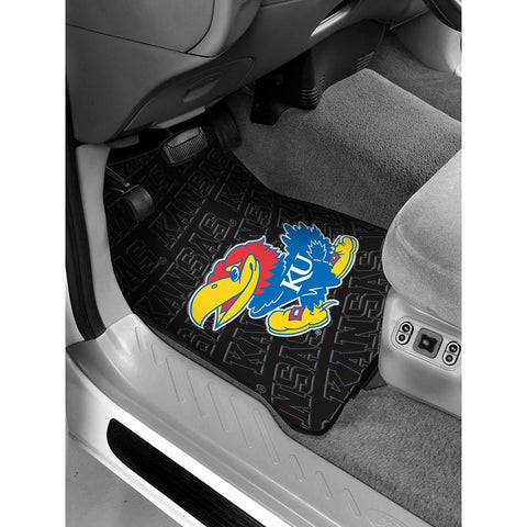 Kansas Jayhawks NCAA Car Front Floor Mats (2 Front) (17x25)