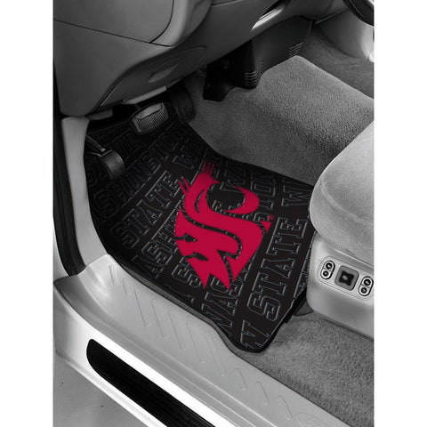 Washington State Cougars NCAA Car Front Floor Mats (2 Front) (17x25)