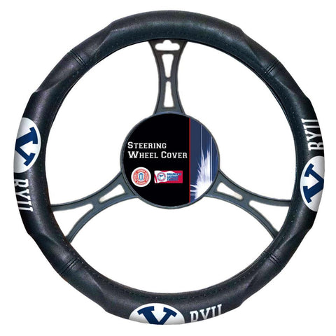 Brigham Young Cougars NCAA Steering Wheel Cover (14.5 to 15.5)