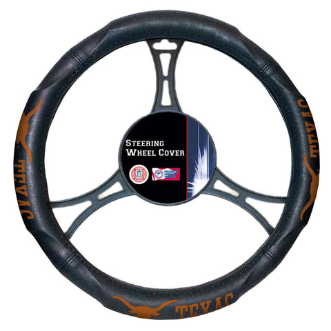 Texas Longhorns NCAA Steering Wheel Cover (14.5 to 15.5)