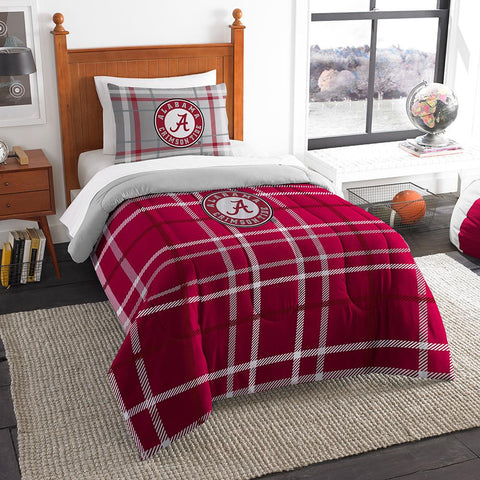 Alabama Crimson Tide NCAA Twin Comforter Set (Soft & Cozy) (64 x 86)