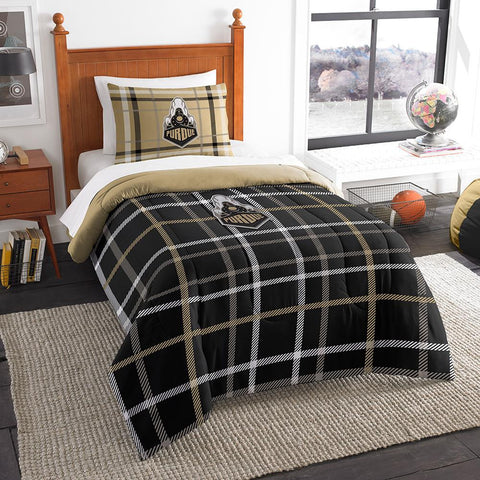 Purdue Boilermakers NCAA Twin Comforter Set (Soft & Cozy) (64 x 86)