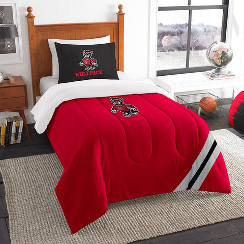 North Carolina State Wolfpack NCAA Twin Comforter Set (Soft & Cozy) (64 x 86)