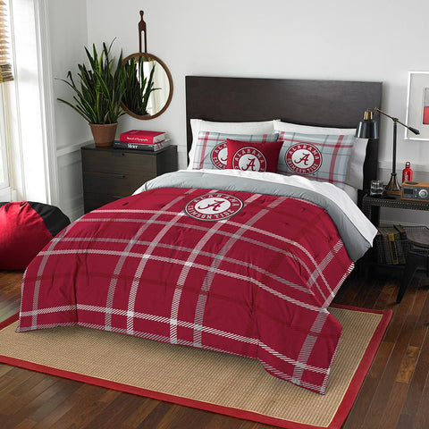 Alabama Crimson Tide NCAA Full Comforter Set (Soft & Cozy) (76 x 86)