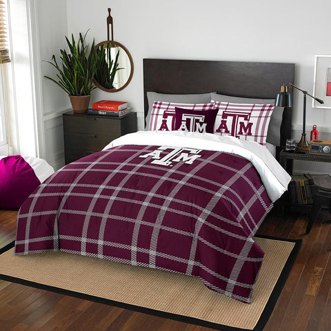 Texas A&M Aggies NCAA Full Comforter Set (Soft & Cozy) (76 x 86)