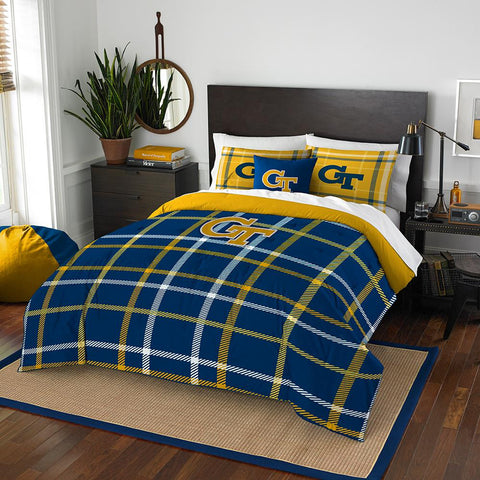 Georgia Tech YellowJackets NCAA Full Comforter Set (Soft & Cozy) (76 x 86)