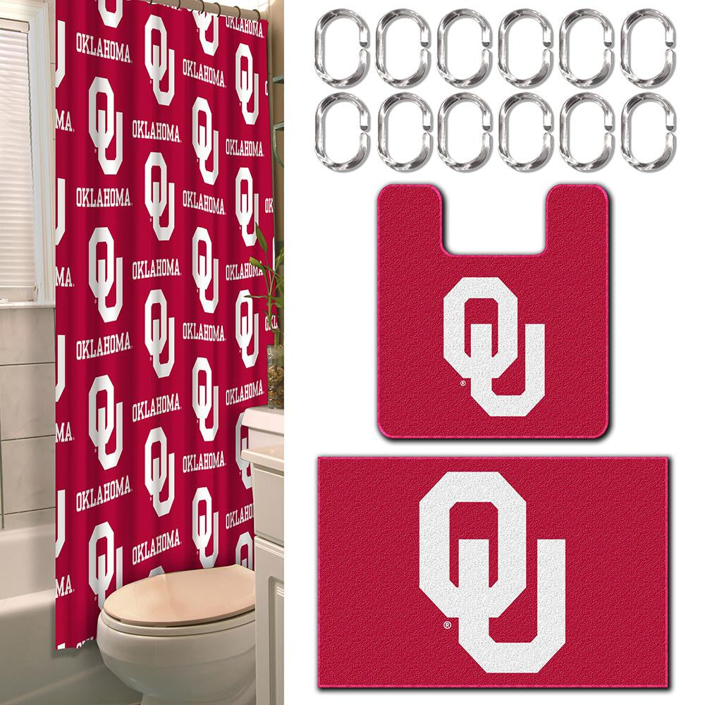 Oklahoma Sooners NCAA 15-Piece Bath Set