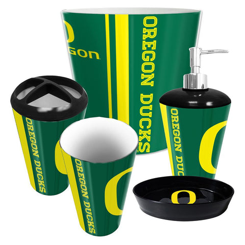 Oregon Ducks NCAA Complete Bathroom Accessories 5pc Set