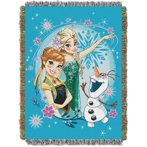 Disney's Frozen Frozen Fever  Woven Tapestry Throw (48inx60in)