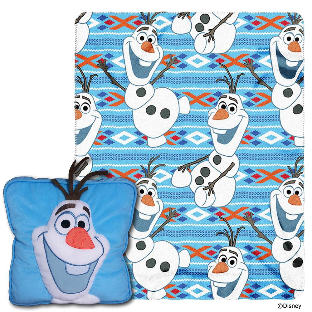 Disney's Frozen (All About Olaf)  3D Pillow & Throw Set