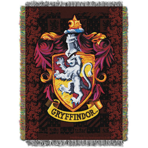 Harry Potter Gryffindor Shield  Woven Tapestry Throw (48inx60in)