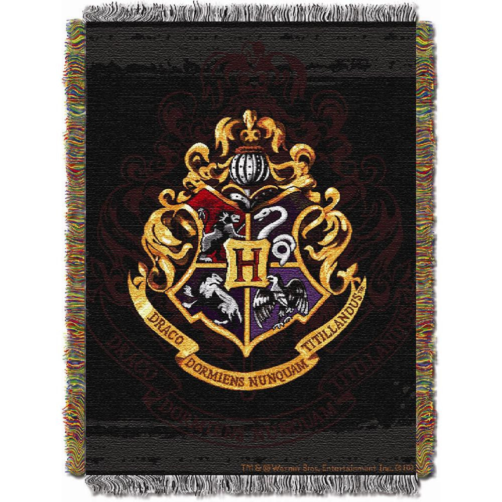 Harry Potter Hogwarts Decor Triple Woven Jacquard Throw (48x60)