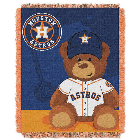 Houston Astros MLB Triple Woven Jacquard Throw (Field Baby Series) (36x48)