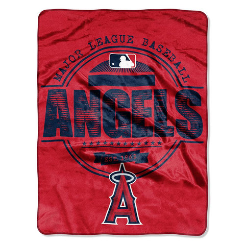 Los Angeles Angels MLB Micro Raschel Blanket (Structure Series) (46in x 60in)