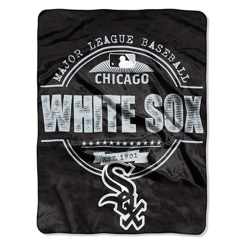 Chicago White Sox MLB Micro Raschel Blanket (Structure Series) (45in x 60in)