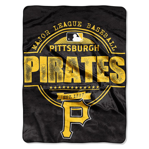 Pittsburgh Pirates MLB Micro Raschel Blanket (Structure Series) (46in x 60in)
