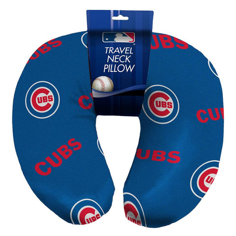 Chicago Cubs MLB Beadded Spandex Neck Pillow (12in x 13in x 5in)