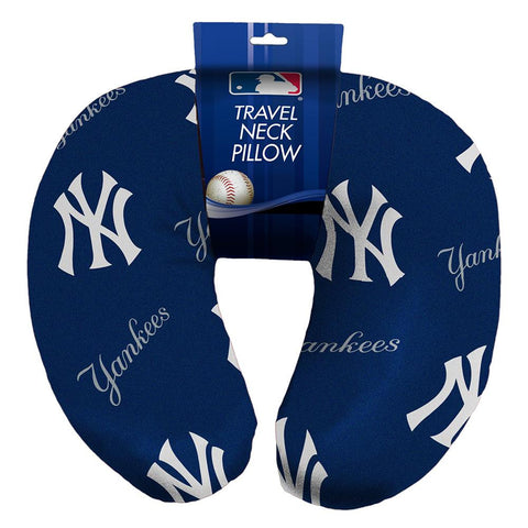 New York Yankees MLB Beadded Spandex Neck Pillow (12in x 13in x 5in)