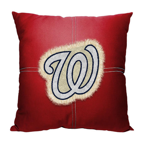 Washington Nationals MLB Team Letterman Pillow (18x18)