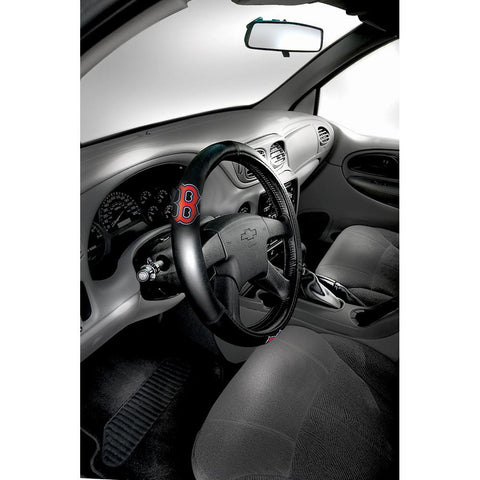 Boston Red Sox MLB Steering Wheel Cover (14.5 to 15.5)