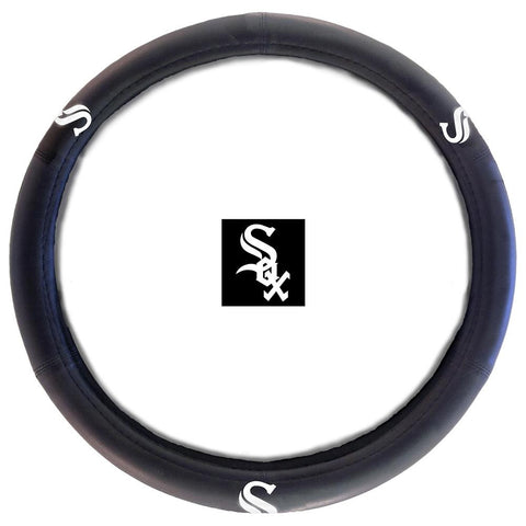 Chicago White Sox MLB Steering Wheel Cover (14.5 to 15.5)